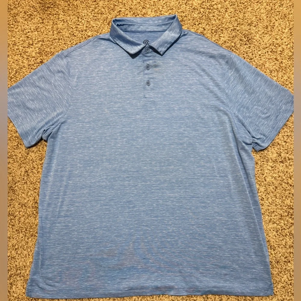 Champion Lightweight Blue Polo Shirt Size XXL 2XL - Picture 1 of 5